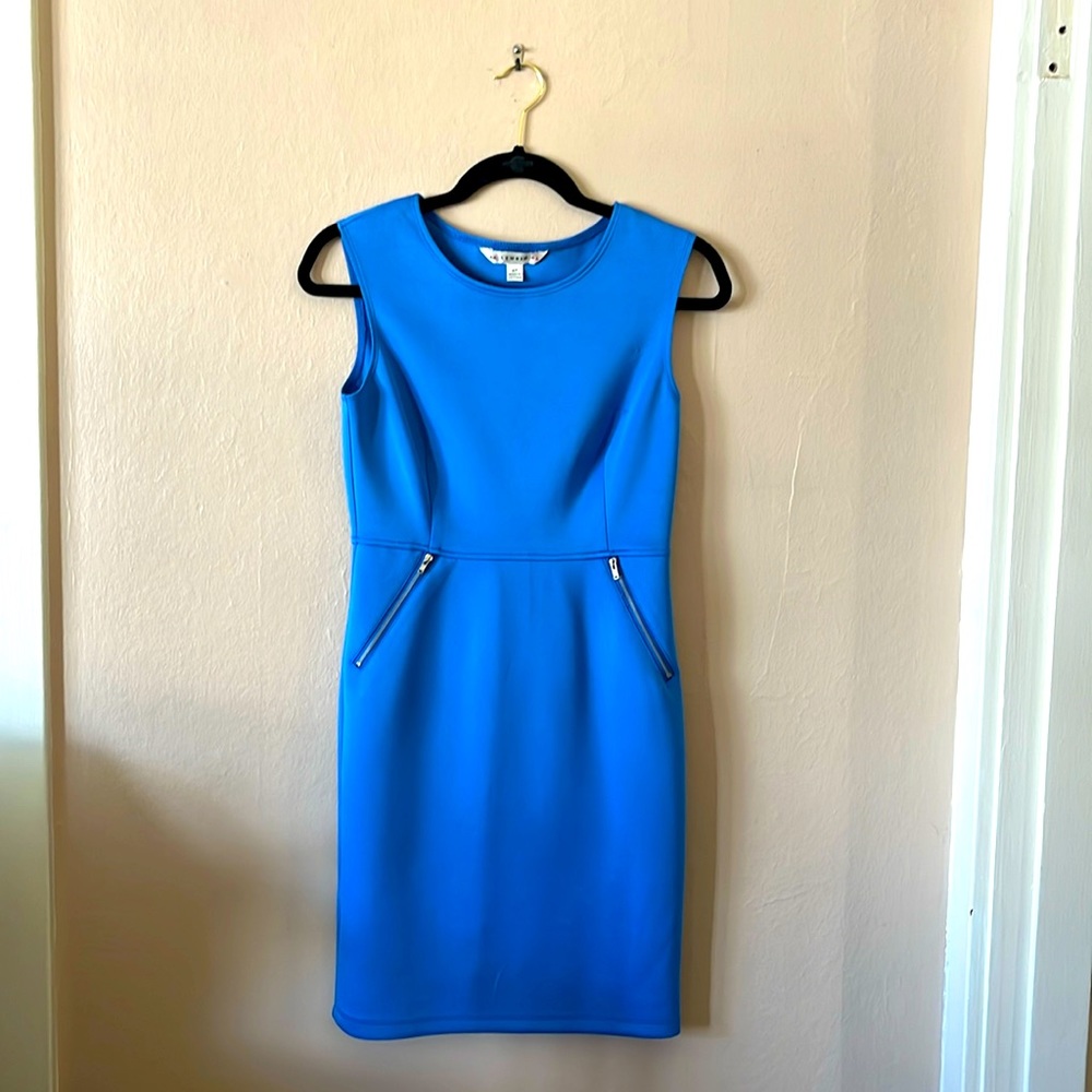 NWT AA Studio AA Light Blue Sleeveless Shift Dress 4P